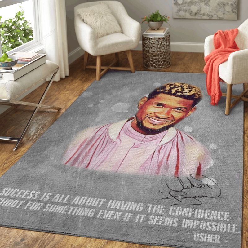 Usher Artwork Pop Music Collection Art Teppich