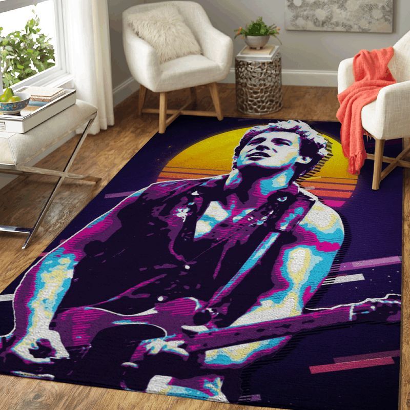 Bruce Springsteen Singer And Musician Art II Teppich