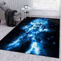 Anime Tranks Blue Lava Art Teppich
