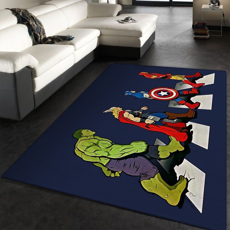 Iron Man Captain America Thor Hulk Marvel Superhero Teppich