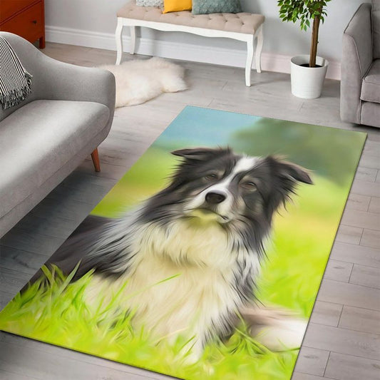 Border Collie Black Teppich