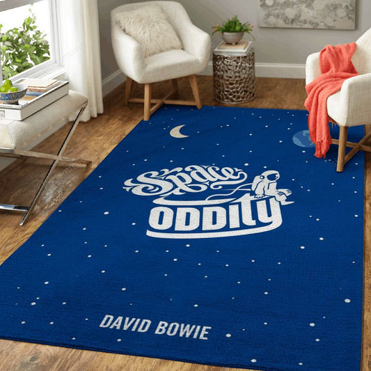 Space Oddity David Bowie Music Art Teppich