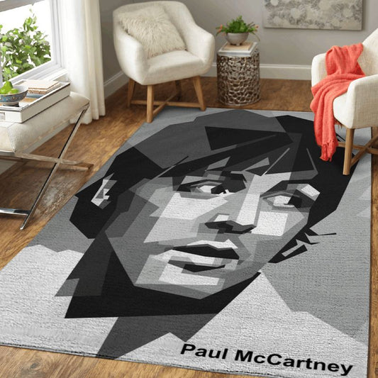 Paul Mccartney English Rock Band The Beatles Music Teppich