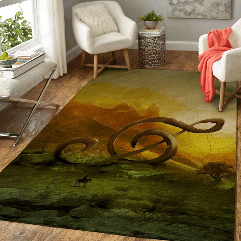 Music Valley Treble Clef Sf Fantasy Horror Art Teppich