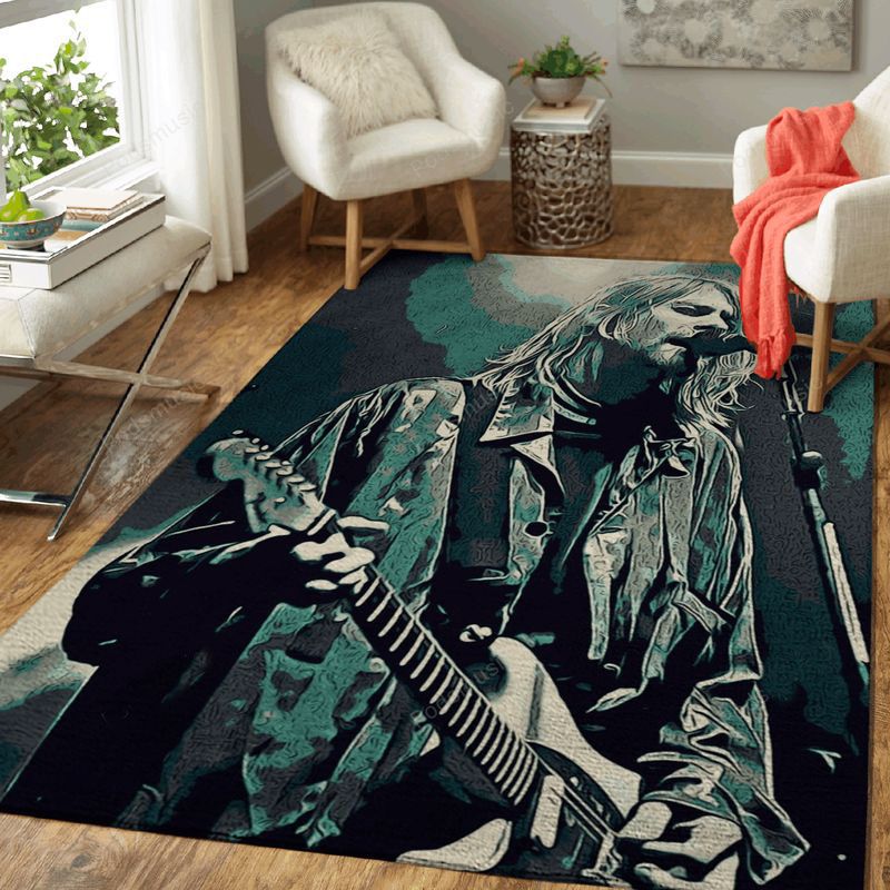 Kurt Cobain Art 16 Music Artist Art Teppich