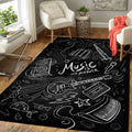Music Back 2 School Art Teppich