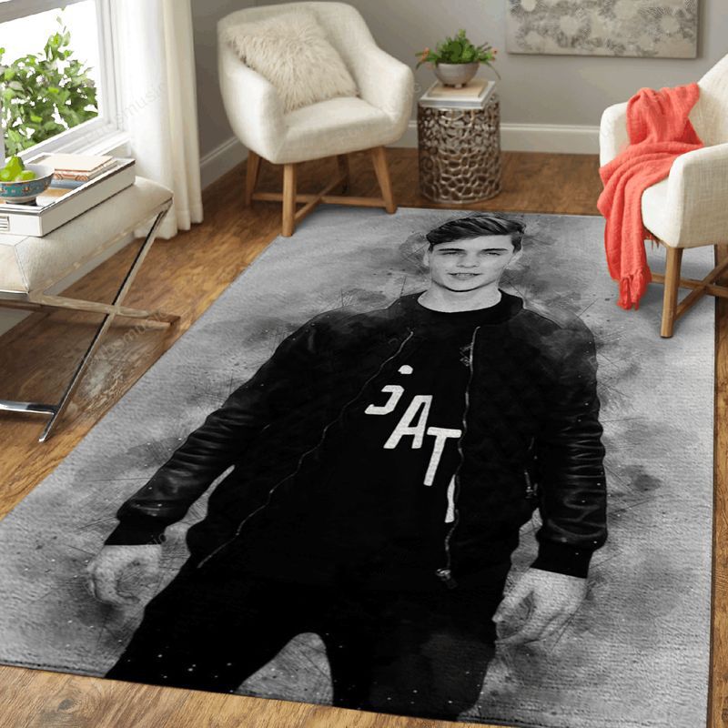 Martin Garrix Music Monochrome Art Teppich