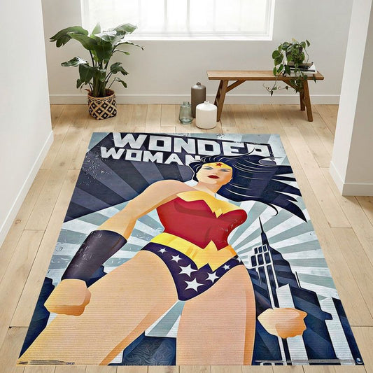 Dc Comics Wonder Woman Constructivism Teppich