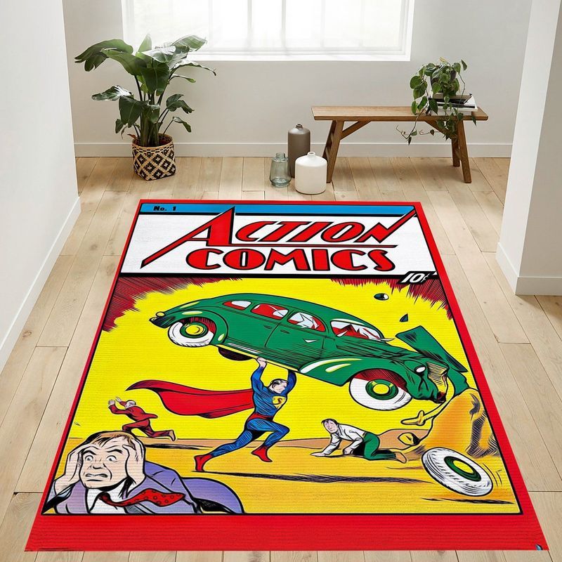 Dc Comics Superman Action Comics Teppich
