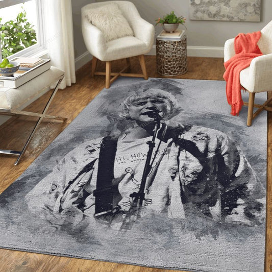 Kurt Cobain 4 Music Art Teppich