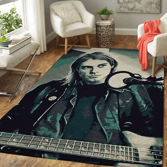 Kurt Cobain Art 2 Music Artist Art Teppich