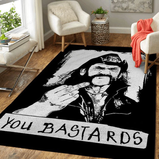 Lemmy You Bastards Music Art Teppich