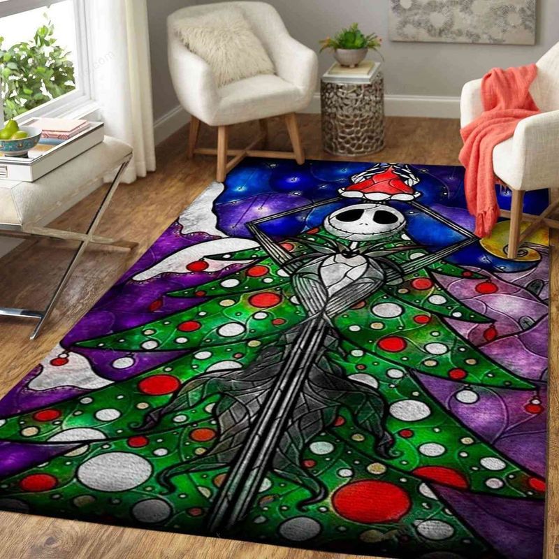 Jack Skellington Christmas Tree Teppich