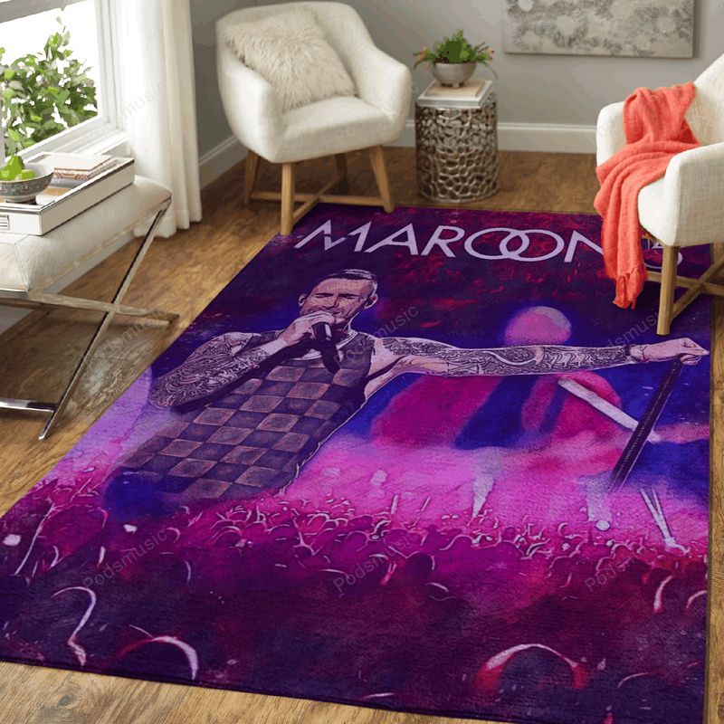 Maroon 5 Music Art Teppich