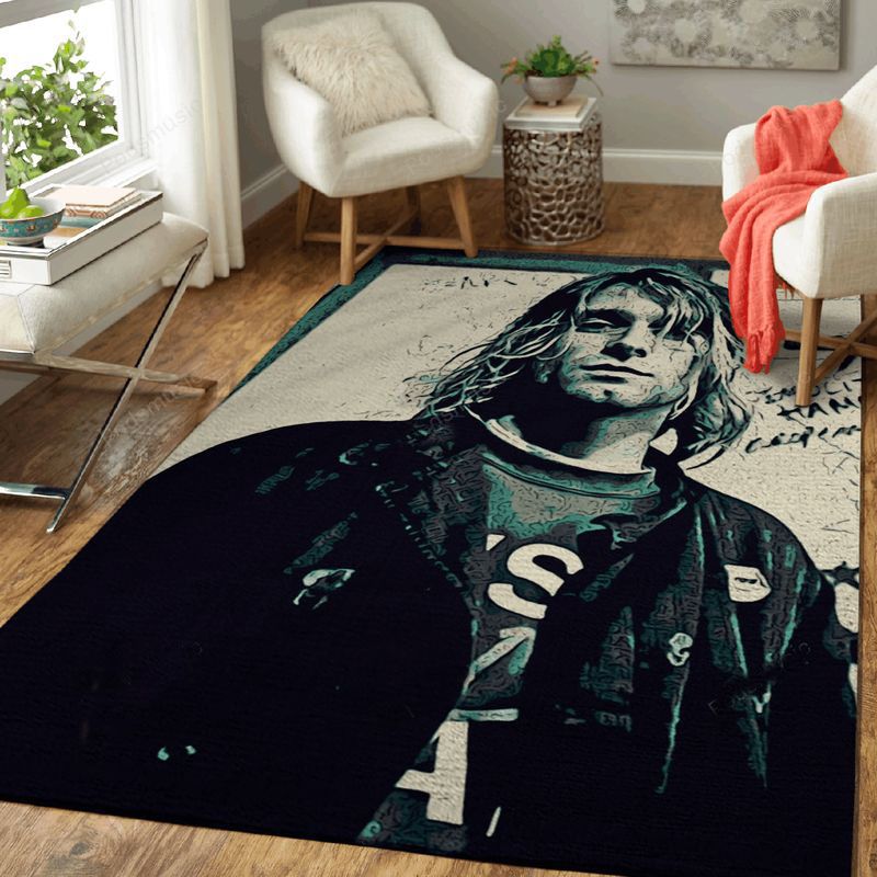 Kurt Cobain Art 1 Music Artist Art Teppich