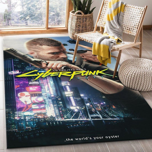 Cyberpunk 2077 Futuristic Gaming Teppich 2