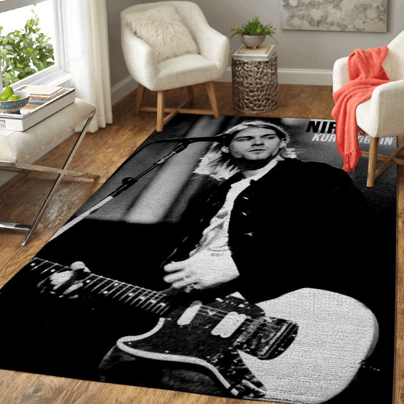 Kurt Donald Cobain Music Art Teppich