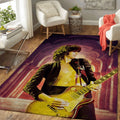 Jimmy Page Music Art Teppich