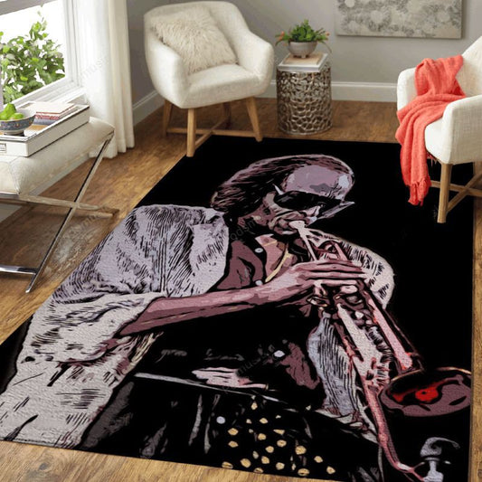 Miles Davis Music Art Teppich