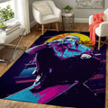 Layne Staley Artwork Music Synthwave 80s Art Teppich