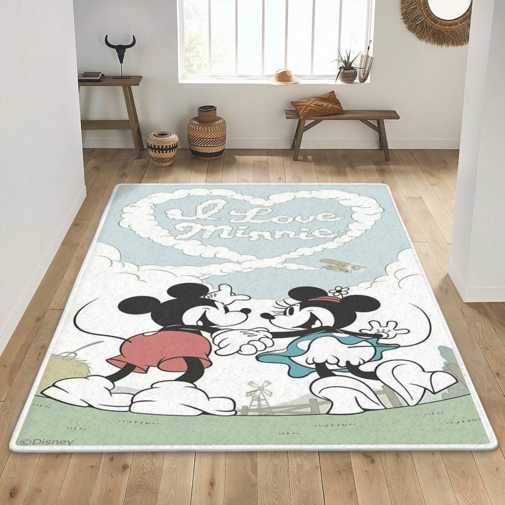 Disney Mickey Mouse Minnie Mouse I Love Minnie Mouse Teppich