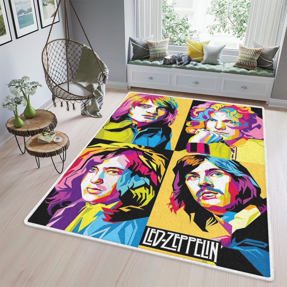 Led Zeppelin Music Band Teppich