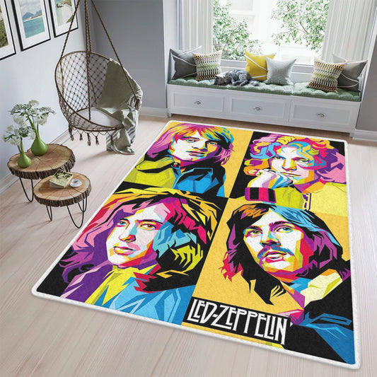 Led Zeppelin Music Band Teppich