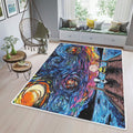 For Snoopy Charlie Brown Starry Night Lover Gift Teppich
