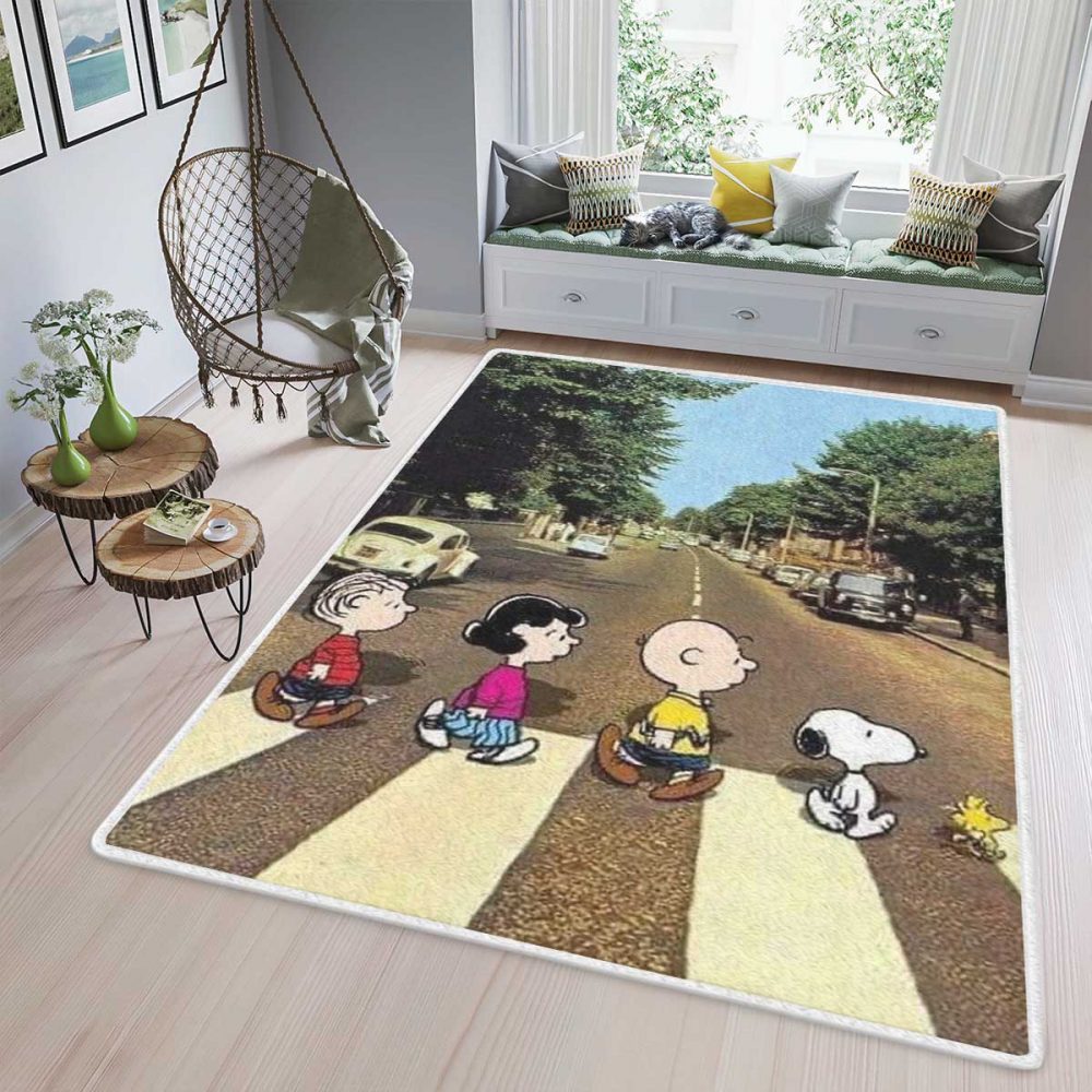 Peanuts Snoopy Charlie Brown x The Beatles Teppich