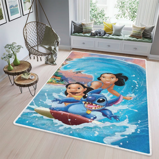 Disney Lilo And Stitch Lover Summer Beach Fan Gift Disney Lilo And Stitch Lover Summer Beach Teppich