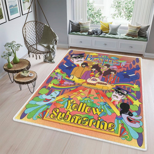 The Beatles Yellow Submarine Rock Band Fan Gift The Beatles Yellow Submarine Rock Band Teppich