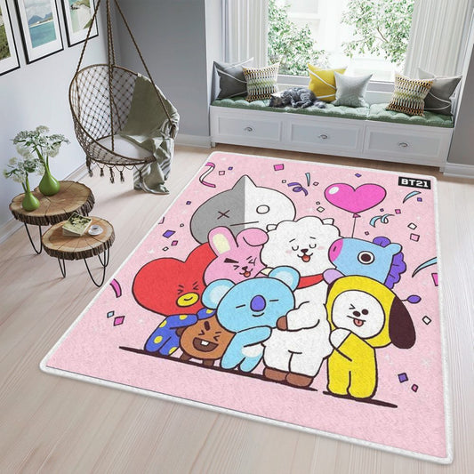 BTS BT21 Bangtan Army 22 Gift Fan Teppich