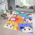 BTS BT21 Bangtan Army Fan Art Cartoon Chibi Christmas 210 BTS Gift For Fan Teppich