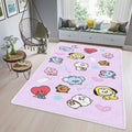 BTS BT21 Bangtan Army Fan Art Cartoon So Cute Christmas BTS Gift For Fan Teppich