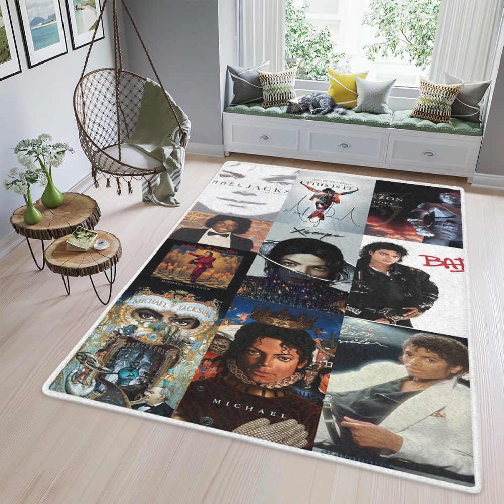 Michael Jackson Fan Gift Michael Jackson King of Pop Signature Teppich