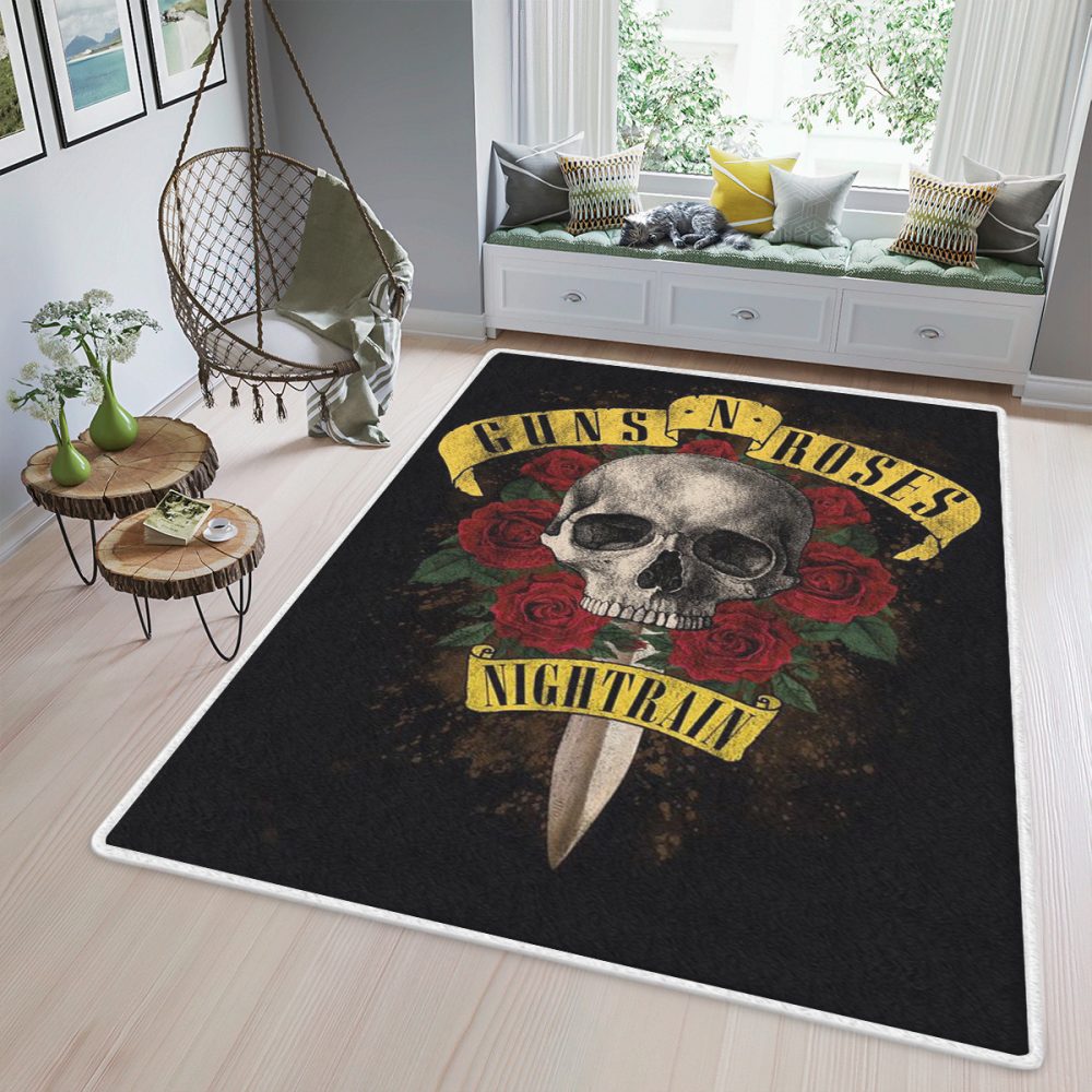 Guns N Roses Band Hard Rock Christmas Gift Teppich