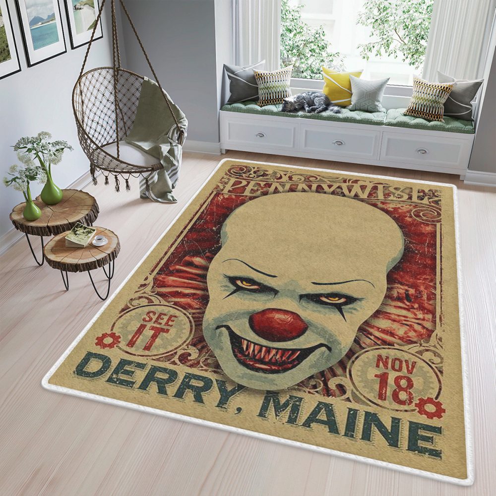 Pennywise IT Horror Flims Christmas Gift Teppich