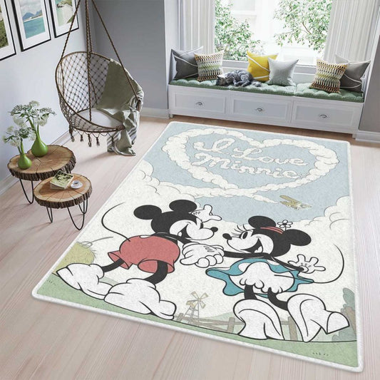 Disney Mickey And Minnie I Love Minnie Teppich