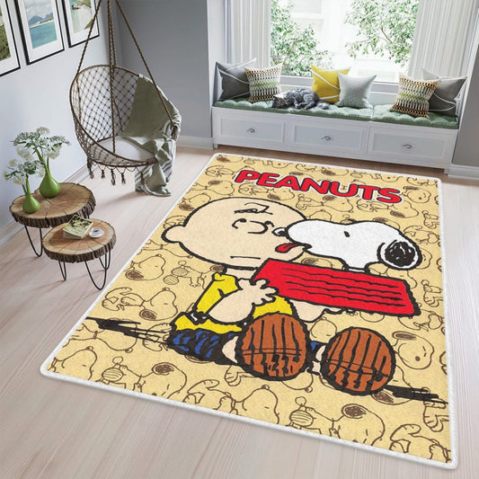 Snoopy Charlie Brown Peanuts Cartoon Christmas Gift For lover Teppich