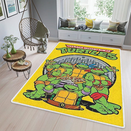 Pizza Teenage Mutant Ninja Turtles Movies 123 Christmas Gift For lover Teppich