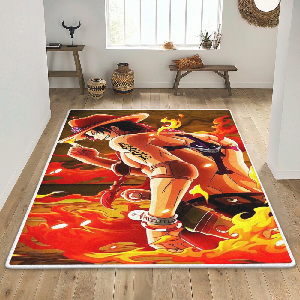 Portgas D. Ace Tattoo manga One Piece Christmas GiftMonkey D. Luffy Teppich