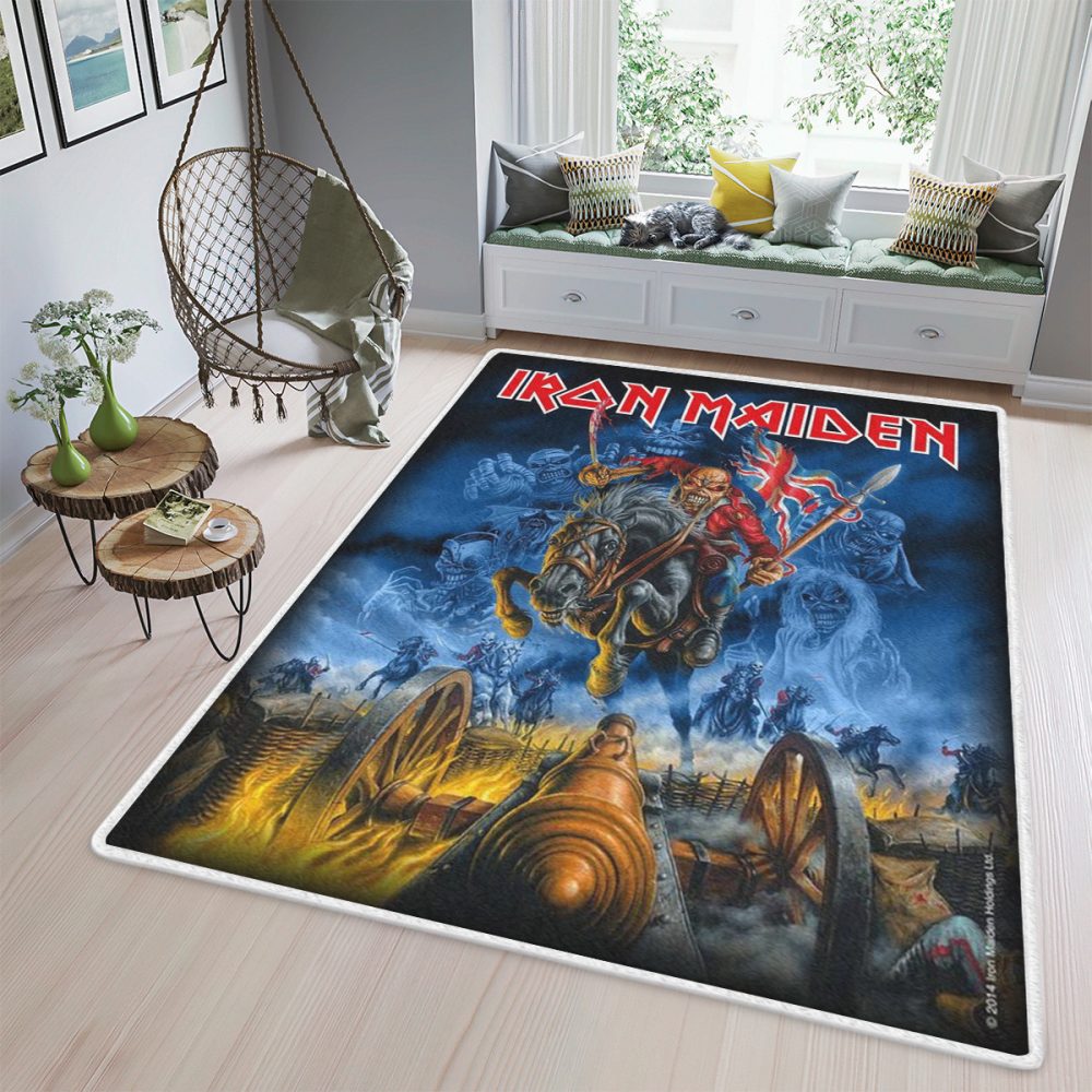 Iron Maiden Heavy Metal Music Band 5 Fan Gift Iron Maiden Heavy Metal Music Band Teppich