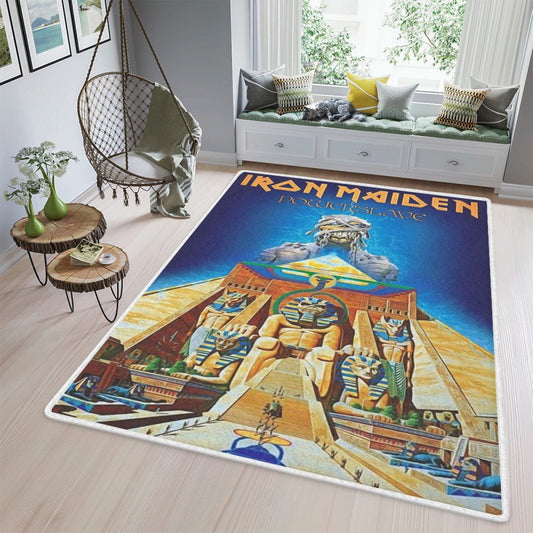 Iron Maiden Heavy Metal Music Band Powerslave Fan Gift Iron Maiden Heavy Metal Music Band Teppich