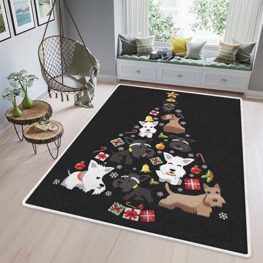 Scottie Dogs Christmas tree Christmas GiftScottie Dogs Teppich