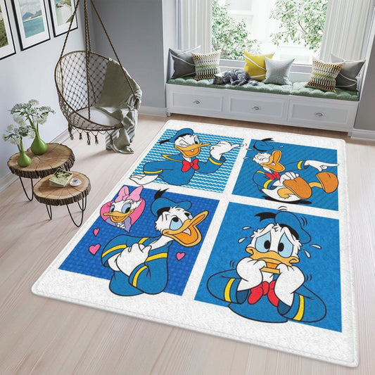 Donald Duck Full Face Funny Walt Disney Cartoon Ver2 Gift Lover Teppich