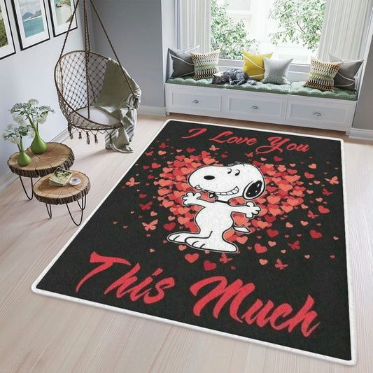 Snoopy The Peanuts Fan Gift Valentines Day Gift Teppich