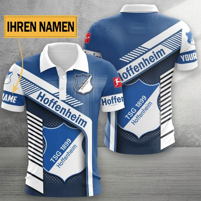 TSG 1899 Hoffenheim Poloshirt Limitierte Edition mit individuellem Namen Blau