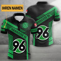 Hannover 96 Poloshirt mit individuellem Namen Limitierte Edition Schwarz