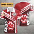 Eintracht Frankfurt Poloshirt mit individuellem Namen Limitierte Edition Rot