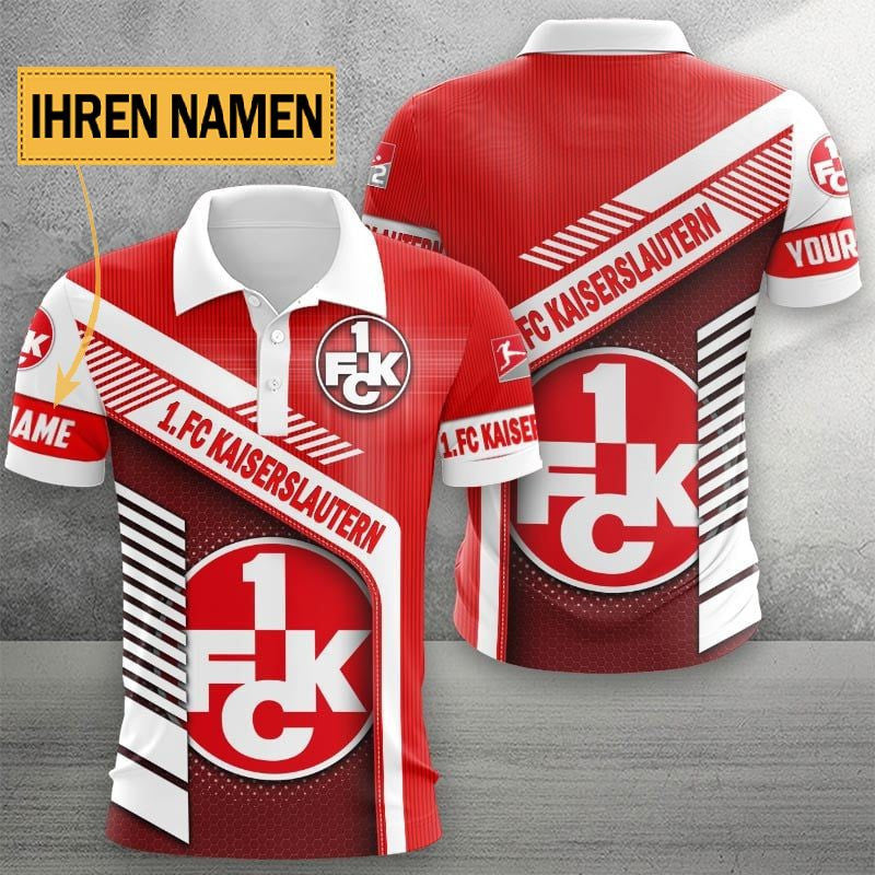 FC Kaiserslautern Poloshirt Limitierte Edition mit individuellem Namen Rot